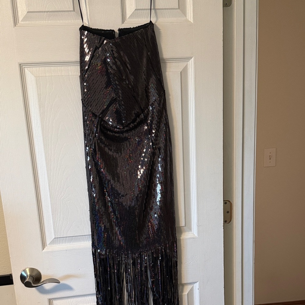 Black Sequin Dress